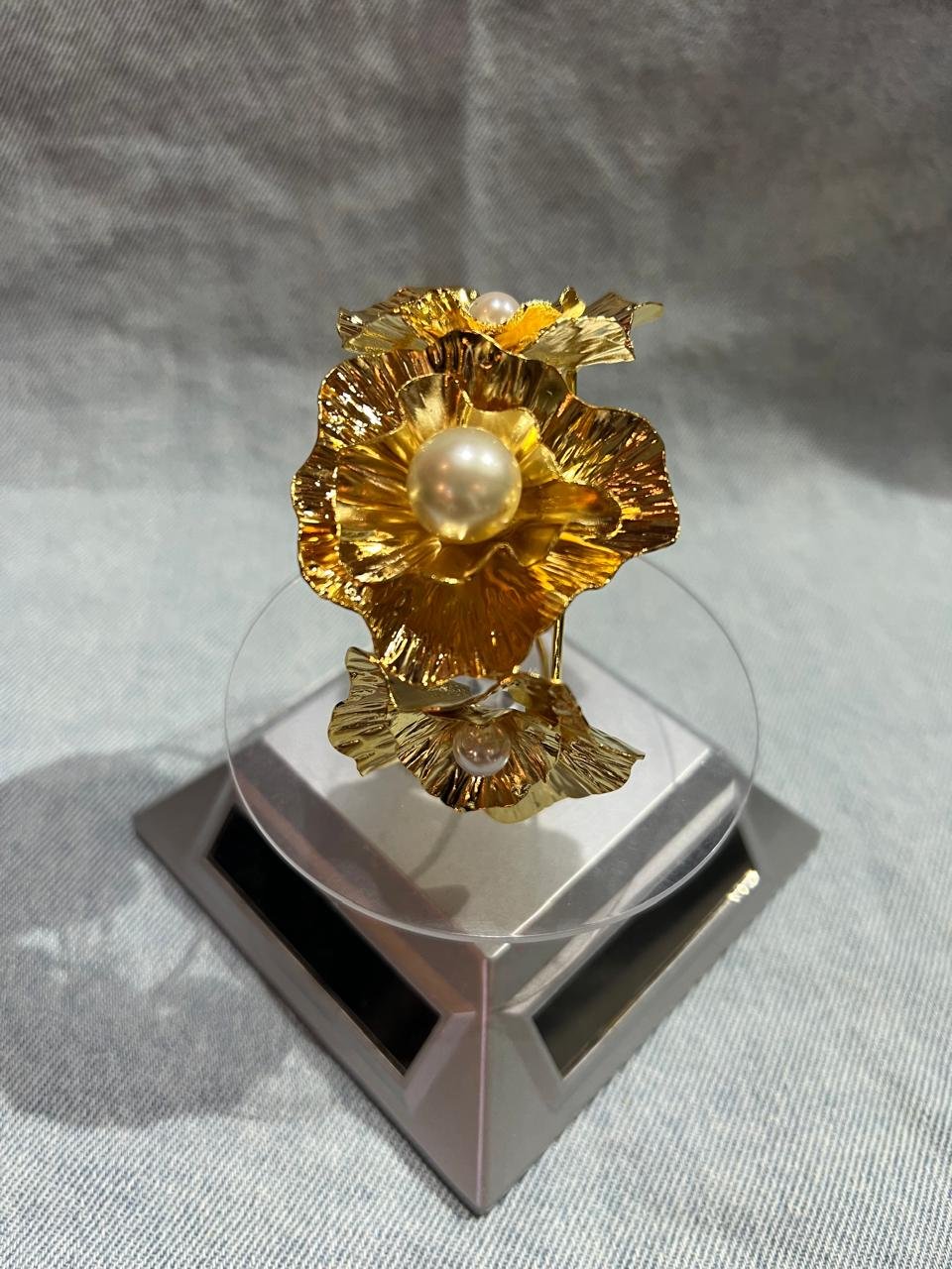 Anillo Flor Perla V2